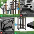 thumbnail image 4 of Garden Tool Organizer Yard Tool Tower Rack For Garage Organization And Storage Up To 35 LongHandled Tools Rakes Brooms Heavy Duty Steel Garden Tool Stand For Shed Outdoor Black, 4 of 8
