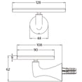 thumbnail image 2 of Jabonera de Empotrar Urrea Cromo Yaz 508YZ, 2 of 4