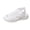 White, variant on Rokment Womens Athletic Mesh Running Walking Nursing Tennis Sandals Lightweight Breathable Open Toe Orthopedic Slip on Sock Comfortable Memory Foam Casual Flat Summer Shoes Black Size 6.5