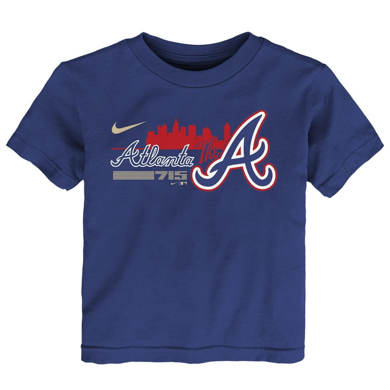 Toddler Nike Royal Atlanta Braves 2023 City Connect Graphic T-Shirt 