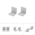 thumbnail image 3 of Supports d'Angle en L en Aluminium Robuste (2040) - Connecteur d'Angle 90° pour Meubles et Projets DIY - Ensemble de 2 - Résistant à la Rouille et Installation Facile, 3 of 6