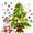 B with 3m Light, variant on Montessori Felt Christmas Tree for Toddlers with Lights