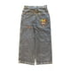 thumbnail image 1 of Pantalones vaqueros unisex estilo hip-hop gótico urbano de talle alto y corte holgado con diseños rasgados y bordados for hombre y mujer, 1 of 4