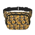 thumbnail image 1 of Easygdp Vintage Black White Plaid Sunflowe Fanny Packs para Mujeres y Hombres, Bolsa de Cinturón, Bolsos de Cruz para Trabajo/Correr/Senderismo, 1 of 9