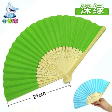 

QING SUN Hand Fan Folding Fan Fan Antique Bamboo Folding Fan Used for Party Decoration Decorative Dancing