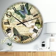 thumbnail image 2 of DesignArt Inspirational Butterflies Love Large Wall Clock, 2 of 2