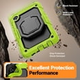 thumbnail image 5 of for Samsung Galaxy Tab A9 Case 8.7 inch, 360 Rotating Shockproof Cover with Stand, Handle, Shoulder Strap (2023, SM-X110/X115/X117), Lime, 5 of 7
