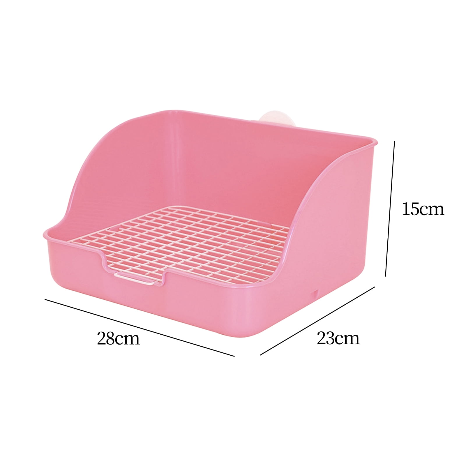PP Plastic Rabbit Litter Box Rectangular Pet Toilet Chinchillas Bunny Potty Trainer Corner Small Animal Litter Pee Pan