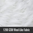 thumbnail image 4 of Namzi Solid Color Plush Table Runner,Faux Sheepskin Decorative Shaggy Dresser Scarf,Not-Slip Desk Pad Food for Christmas Weddin,Luxury False Fur Dresser Tablecloth-Rose 40x40cm(16x16inch), 4 of 5