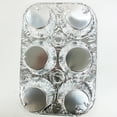 thumbnail image 6 of 6-Cup Aluminum Foil Muffin Cupcake Pan 100/PK Disposable Containers Mold Pan, 6 of 6