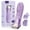 Purple, variant on Nogroa Bikini Trimmer for Women, Pubic Hair Trimmer with Mirror & LED Light, Cordless Electric Razor Body Shaver for Trip, USB Rechargeable, IPX7 Waterproof, Ceramic Blade - for Silk Skin