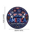 thumbnail image 2 of Patriotic Metal Sign, 2 Pcs America 250th Birthday Aluminum Sign, 7.87 inch July 4th Eagle Decorative Plates Tabletop Art Sign for Kitchen Cabinets Dining Room Office Home Decor, 2 of 6