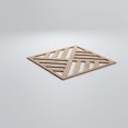 thumbnail image 4 of Ekena Millwork 15 3/8"W x 15 3/8"H x 1/4"T Medium Allen Decorative Fretwork Wood Wall Panels, Red Oak, 4 of 18