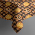 thumbnail image 3 of Plaid Pumpkin Halloween Pattern Rectangle Tablecloth 60"x84",Waterproof Polyester Rectangle Table Cloth, Wipeable Spillproof Polyester Tablecloth for Dining, Camping, Indoor and Outdoor, 3 of 5
