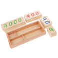 thumbnail image 1 of veasfak Montessori Mathematics Wooden Number Cards 1-9000 Math Learning Toys - Big, 1 of 8