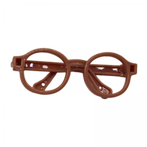 guohui 3xFigure Dress up Eyelgasses Doll Decoration Party Family Friends Doll Glasses Khaki 3 Pcs