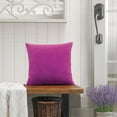 thumbnail image 2 of Home Soft Things Decorative Throw Pillow Covers, Soft Velvety Modern Double-Sided Designs, Pillow Inserts Not Included, Set of 4, 20x20 inch, Fuchia Rose, 2 of 5