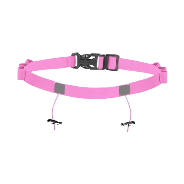 Cinturón para dorsal de triatlón, práctico, con soporte para dorsal, esencial, conveniente, para hombre. rosa