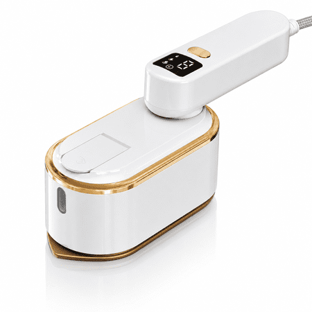 Portable Handheld Garment Steamer and Mini Iron, 3-Level Steam Control, Digital Display, Dry & Wet Ironing for Clothes, Travel, Home and Dorm