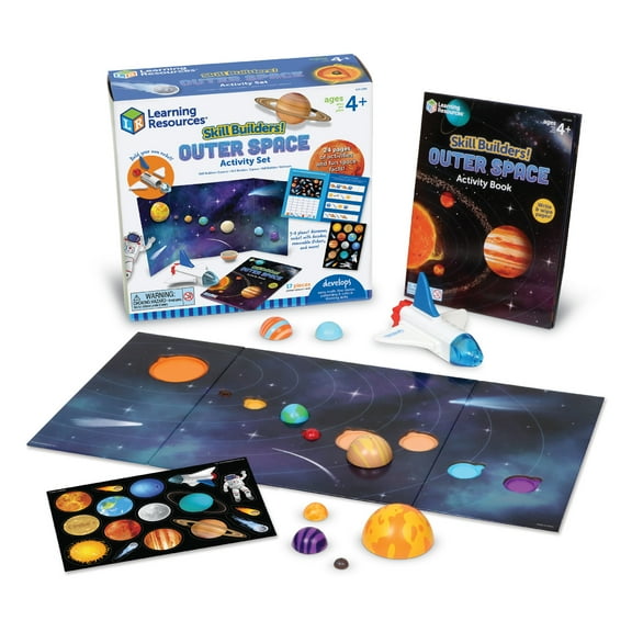 Learning Resources Skill Builders! Outer Space Activity Set , Preschool Science Learning Activities, Ages 4 