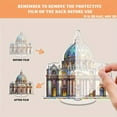 thumbnail image 3 of Rotating acrylic ornament featuring St. Peter's Basilica with vibrant colors, intricate patterns, and a luminous stained glass texture that captivates the eye, 3 of 8