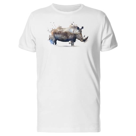 Painting Of A White Rhinoceros Tee Men's -Image by Shutterstock