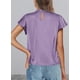 thumbnail image 2 of Blusa Morada de Satén con Volantes para Mujer PRETTYGARDEN Talla XXL, 2 of 6