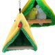 thumbnail image 3 of Bird Happy TentHamaca De Seguridad Para LorosHamaca Para PájarosCacatúas De Jaula De Felpa Triangular Para Periquitos Pequeños ANGGREK Otros, 3 of 8