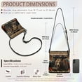 thumbnail image 7 of Kuiaobaty Aztec Bear Mandala Print Crossbody Bag for Women, Waterproof Vegan Leather Hobo Handbag Crossbody, Large Capacity Roomy Sling Purse with Adjustable Strap for Travel, 7 of 7
