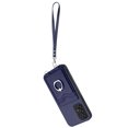 thumbnail image 2 of Wallet Case for Samsung Galaxy A53 5G, Stylish Ultra Slim PU Leather Card Slots Ring Stand Wrist Strap Shockproof Protective Thin Lightweight Back Case Cover for Samsung Galaxy A53 5G, Blue, 2 of 7