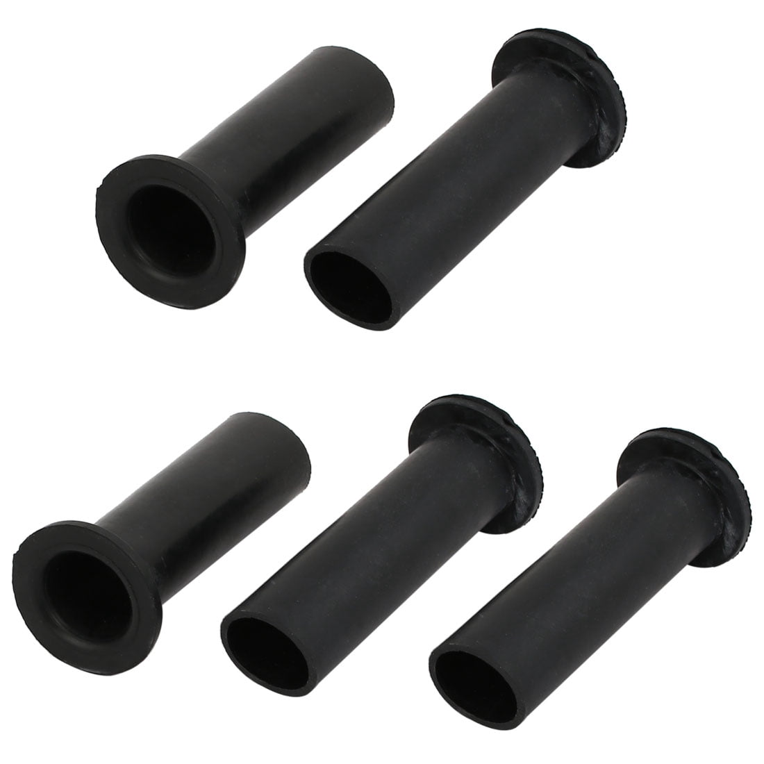 Uxcell 15-Pack PVC Strain Relief Cord Boots - 32mm Long, Black, For Cable Protection