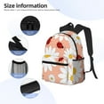 thumbnail image 4 of Goofa Daisy and Ladybug Print Casual Backpack for Women Men,Waterproof High School Bookbag,Lightweight Travel Daypack,Classic College Backpack,Laptob Backpack, 4 of 6