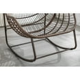 thumbnail image 4 of Rocking Chair In Orange, Comfortable For Living Room, Patio, Front Porch Outdoor Padded, Steel Construction Garden, Ergonomic, 4 of 6