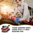 thumbnail image 7 of OATIPHO 130 Pieces Sanding Disc Backing Pads Assorted Color Iron For Grinding Tasks, 7 of 7