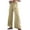 01-Hot-Khaki, variant on QIPOPIQ Jeans for Women Clearance Ladies' Solid Color Elastic Waist Cotton And Linen Big Pocket Casual Pants