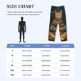 thumbnail image 4 of Logiee Surreal Meditating Cat Print Pajama Pants for Men,Men’s Pajama Bottoms,Mens PJ Pants with Pockets & Button Fly-Small, 4 of 6