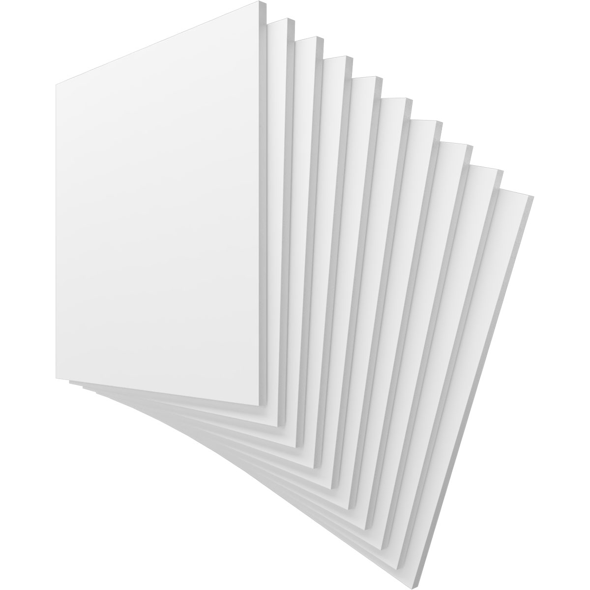 Ekena Millwork 23 3/4"W x 23 3/4"H x 5/8"T PVC Hobby Boards, Unfinished (10-Pack)