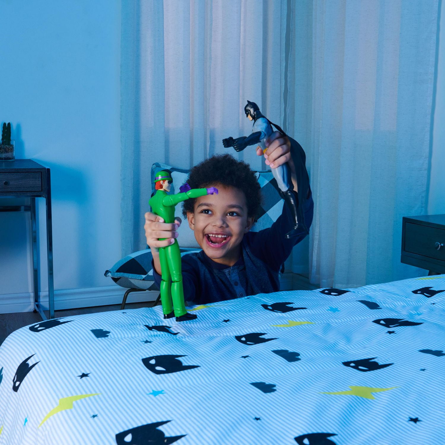 Batman, Figurine articulée The Riddler de 30 cm, Jouets pour garçons et filles à partir de 3 ans