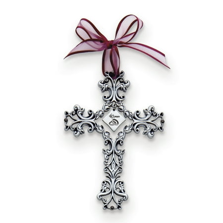 Cathedral Art 40 Year Anniversary Wall Cross, FC310 5-Inch High