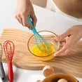 thumbnail image 4 of Silicone Whisks Egg Beater For Kitchen Cooking Non Scratch Balloon Egg Beater Easy For Mixing Stirring Small Mini Heat Wisking Tool Egg Beater Easy To Use, 4 of 7