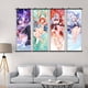 thumbnail image 2 of Póster decorativo de pared, 4 paneles, Genshins Impacts Yaes Mikos, 2 of 2