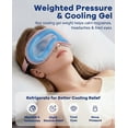 thumbnail image 3 of 3D Cooling Eye Mask for Sleeping - Gel Eye Mask for Puffy Eyes, Migraines & Dark Circles Relief (Pink), 3 of 9