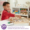 thumbnail image 3 of Melissa & Doug Deluxe Wooden Stamp Set: Animals - 30 Stamps, 6 Markers, 2 Stamp Pads, 3 of 10