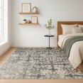thumbnail image 6 of Addison Rugs Chantille Indoor/Outdoor Transitional Floral Gray Machine Washable Rectangle Rug, 5' x 7'6", 6 of 8