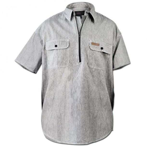 Hickory Shirt Company Hickory Shirt Co. Short Sleeve 1/2 Zip Shirt Tall Length