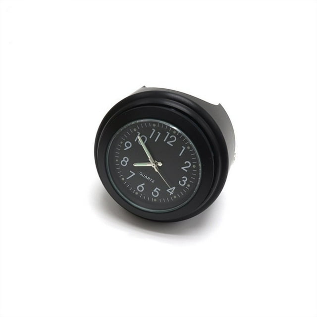 Shisuyan 1 Set Motorcycle Handlebar Clock - Aluminum Dial Clock with Quartz Movement and Thermometer Waterproof and Dustproof for Riding