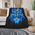 thumbnail image 4 of Butterfly (6) Throw Blankets 40"x30" Lightweight Flannel Fleece Cozy Soft Blanket Home Decor for Couch Bed Sofa Bedroom Living Room Travel Birthday Christmas All Season, 4 of 6