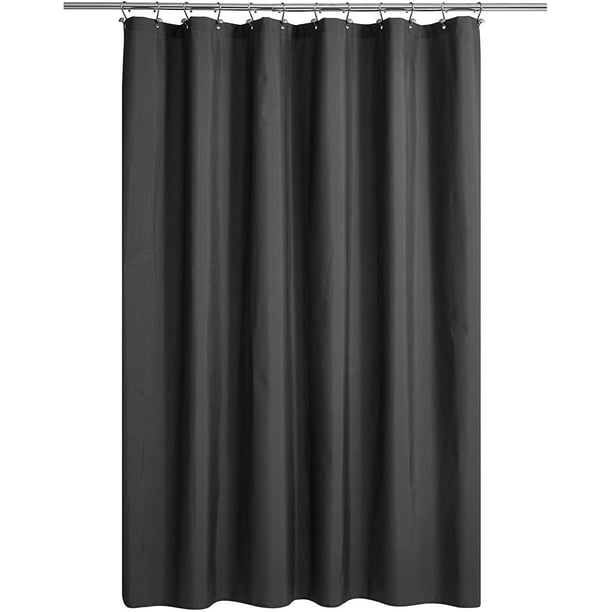 Ultimate Waterproof Fabric Shower, Dark Gray Shower Curtain Liner