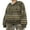 Cyan Stripe, variant on SUNSIOM Women Zip Up Drawstring Hoodie Casual Striped Sweatshirt Jacket Autumn Streetwear