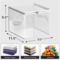 thumbnail image 6 of Sorbus Foldable Clear 1 Pack 40L Storage Bags with Zipper & Handles, for Clothes & Blankets, 6 of 6